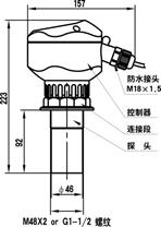 说明: 大禹西子超声波液位计带A型探头M48-2-中文版